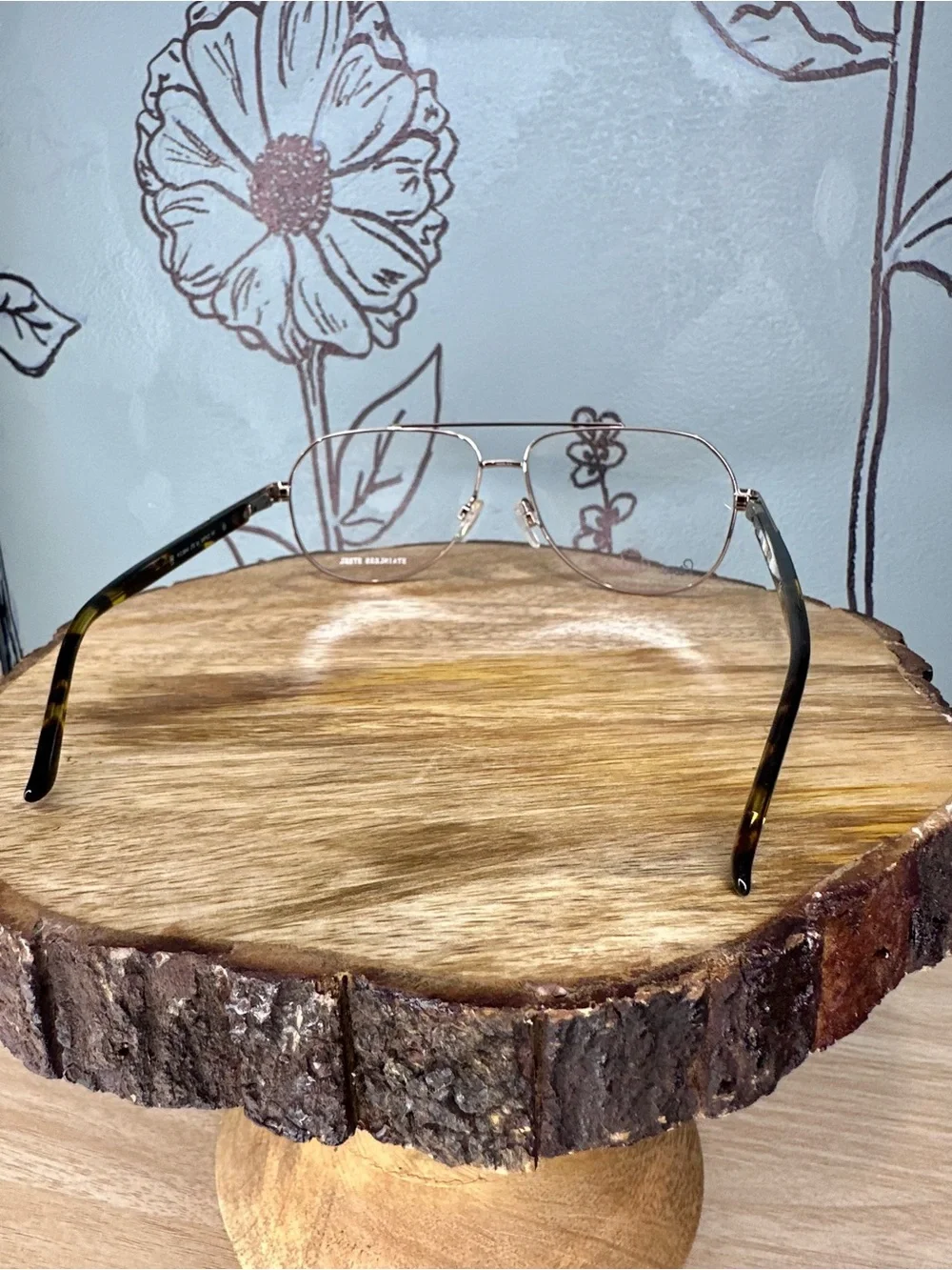 Pierre Cardin Pilot Style Copper Metal Frame Glasses